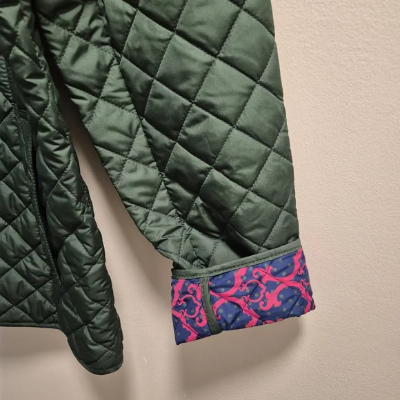 C. Wonder Green Pea Coat with Quilted Design - Picture 9 of 14